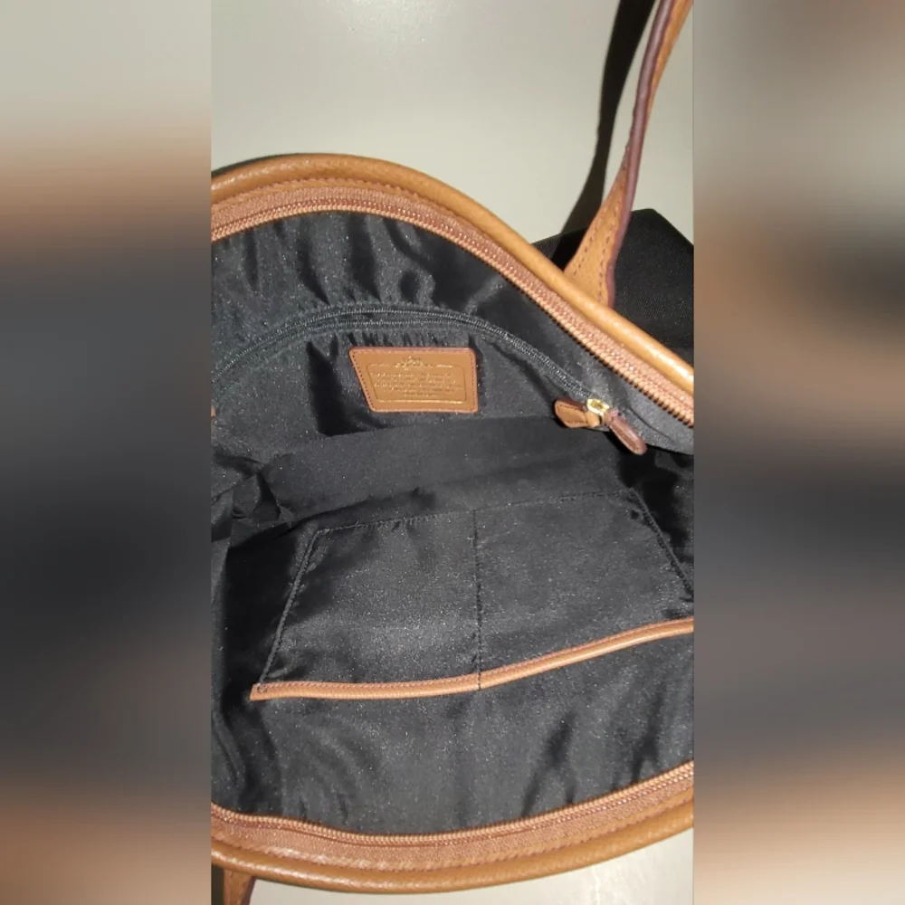 Coach Black and Brown Tote Bag